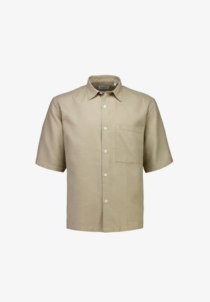 Lindbergh, CROPPED DOBBY - Overhemd - sand