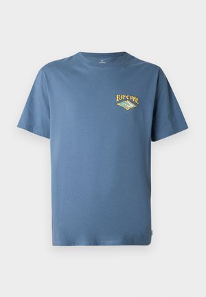 DAZED AND TUBED TEE UNISEX - Tričko s potlačou - bluefin