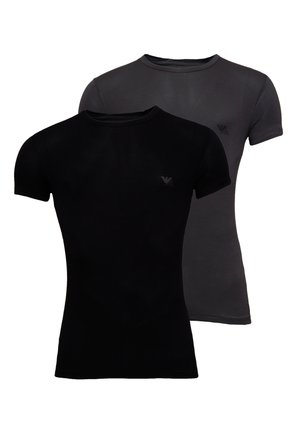 Emporio Armani KURZARM  2 PACK - T-shirt basique - schwarz