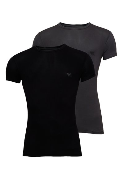Emporio Armani KURZARM  2 PACK - Jednoduché tričko - schwarz