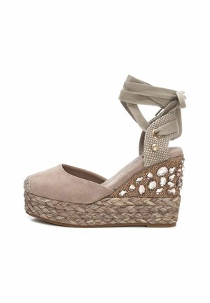 Botines de tacón - taupe