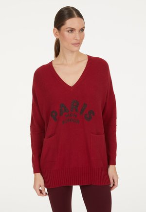 Strickpullover - red varied