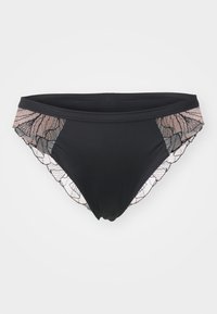 Selected, black/golden beige