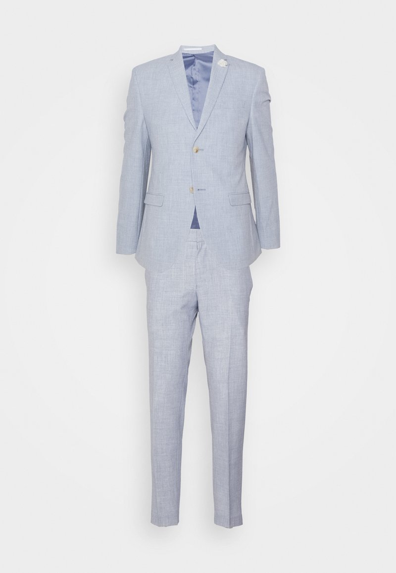 Isaac Dewhirst Kostuum blauw gemêleerd