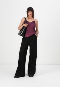 TWINSET WOVEN TOP - Top - bordeaux