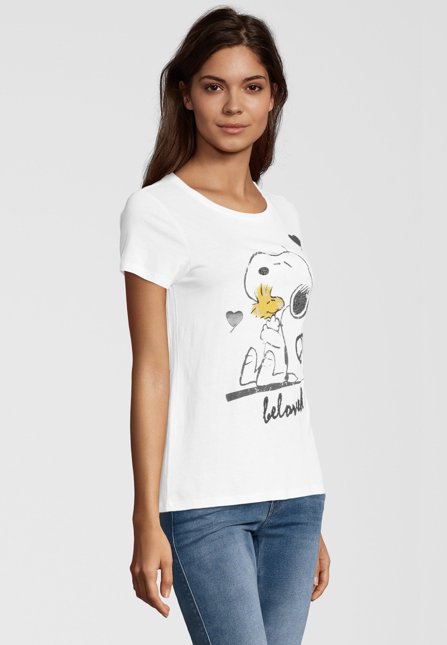 Princess goes Hollywood SNOOPY T Shirt print clear whit PRINCESS GOES HOLLYWOOD Sweatshirt mit Peanuts® Print in
