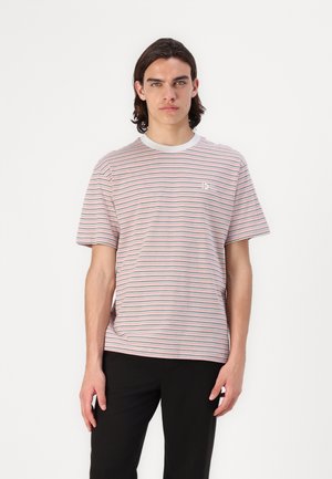 RELAXED STRIPED - T-shirt print - grey rose