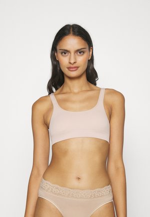 ONLVICKYRIB SEAMLESS BRA - Alustoppi - rugby tan