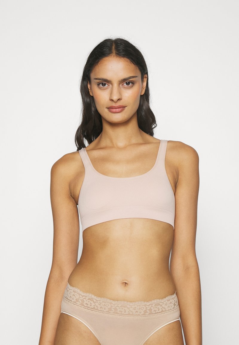 ONLY ONLVICKYRIB SEAMLESS BRA - Brassière - rugby tan