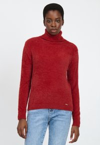 INFLUENCER FLUFFY TURTLENECK PULL - Trui - cognac