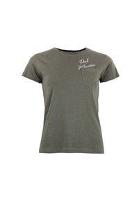 Peak Mountain MANCHES COURTES - Camiseta estampada - kaki