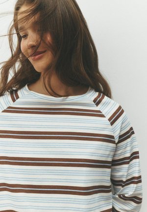 Next, TALL FIT - LONG SLEEVE PYJAMAS 3 PACK SET - Pyjama set - chocolate brown stripe