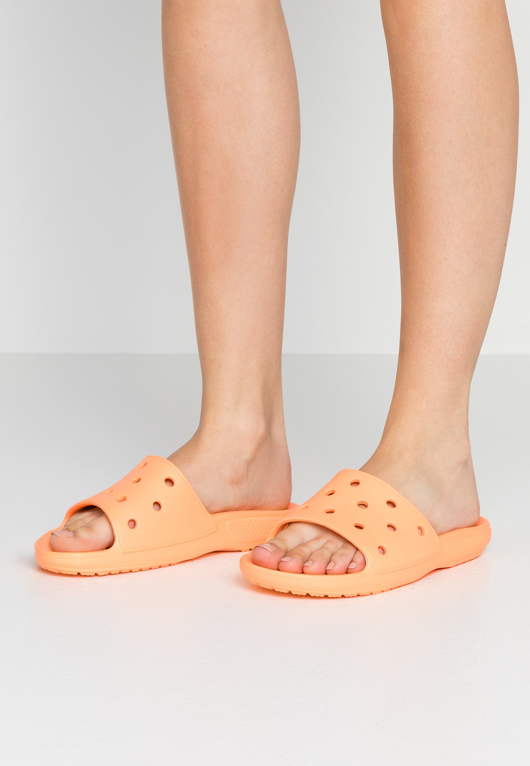 crocs orange slides