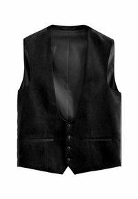 REGULAR FIT - Puvun liivi - black