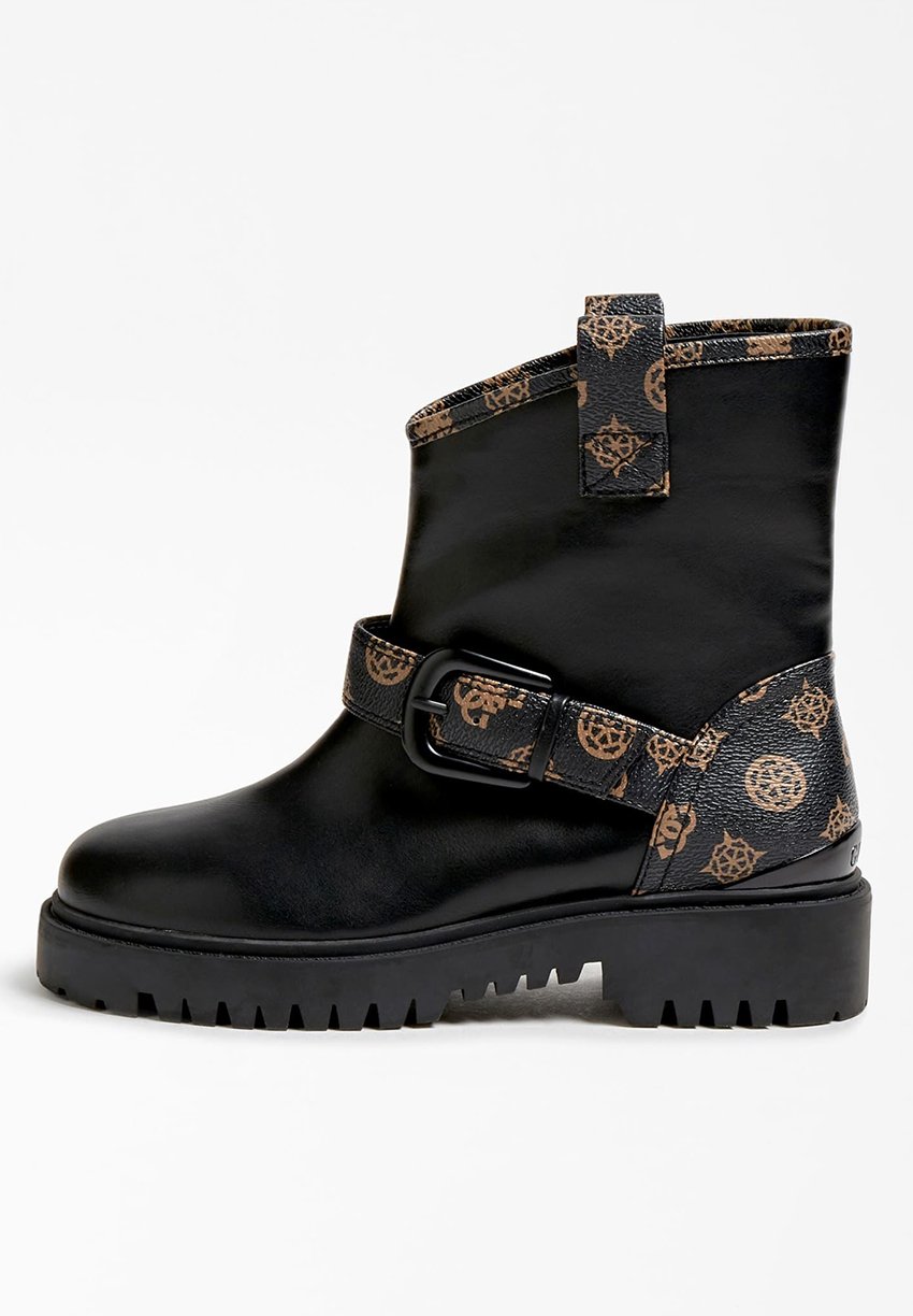 Guess ORICAN IMPRIMÉ LOGO PEONY - Korte laarzen - marron multi/meerkleurig  - Zalando.nl