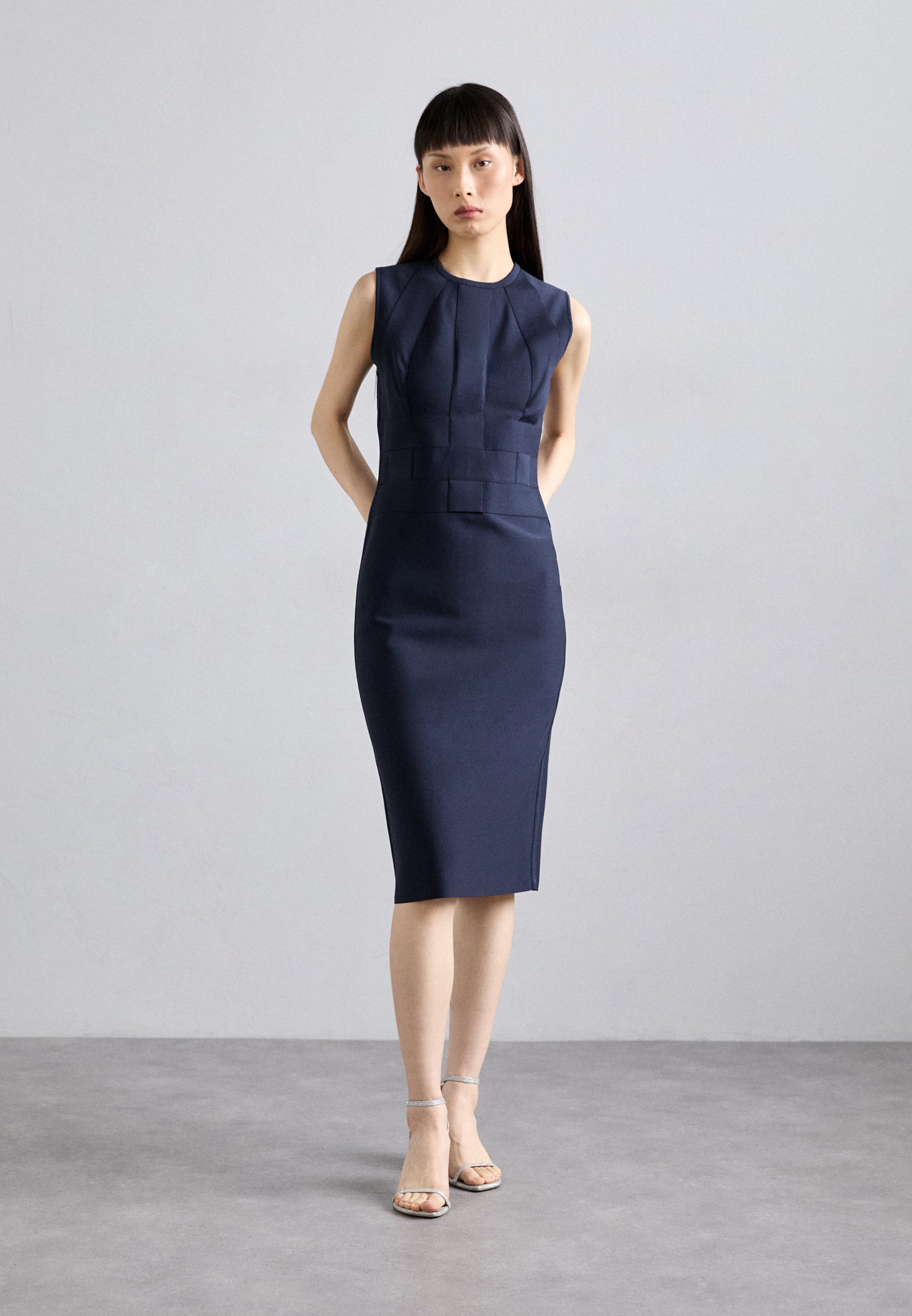 herve leger navy blue dress Herve Leger Crystal Embellished Navy Gown main image 0