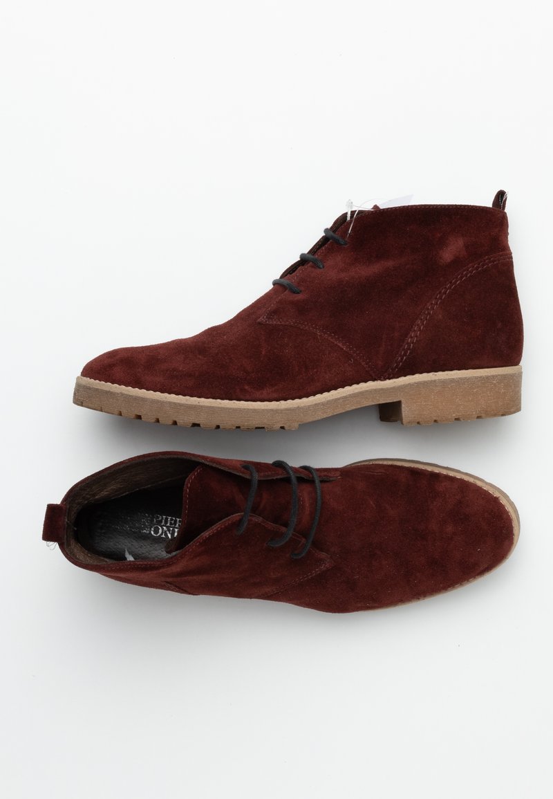 Pier One Bottines à lacets - red