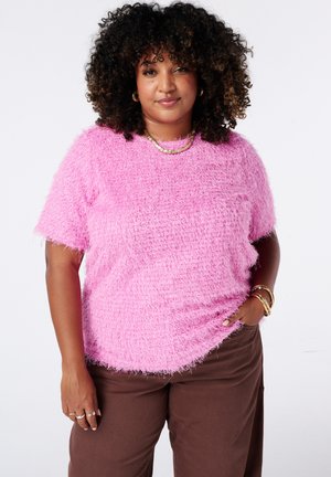 MS Mode, MS MODE TOP NOT TRANSLATED - T-shirt imprimé - bright pink