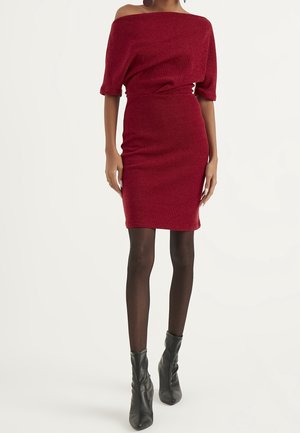 Robe fourreau - dark red
