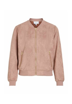VILA, BOMBER JACKET VIHANSE ZIPPER - Sweat zippé - rose brown