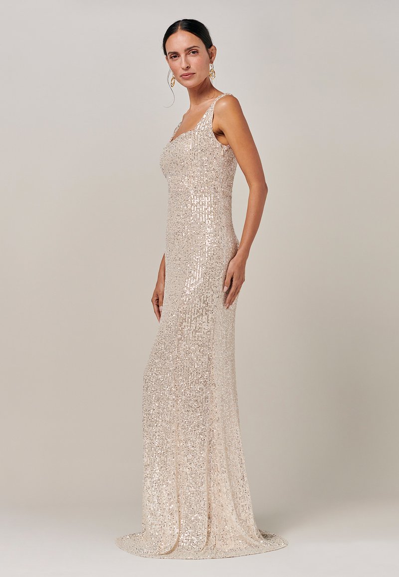 BWLDR HOZIER GOWN - Occasion wear - champagne sequin/nude - Zalando