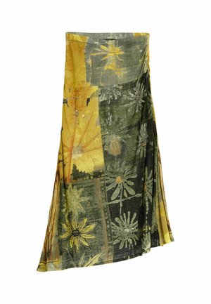 Desigual, LONG PRINTED SKIRT - Jupe longue - green