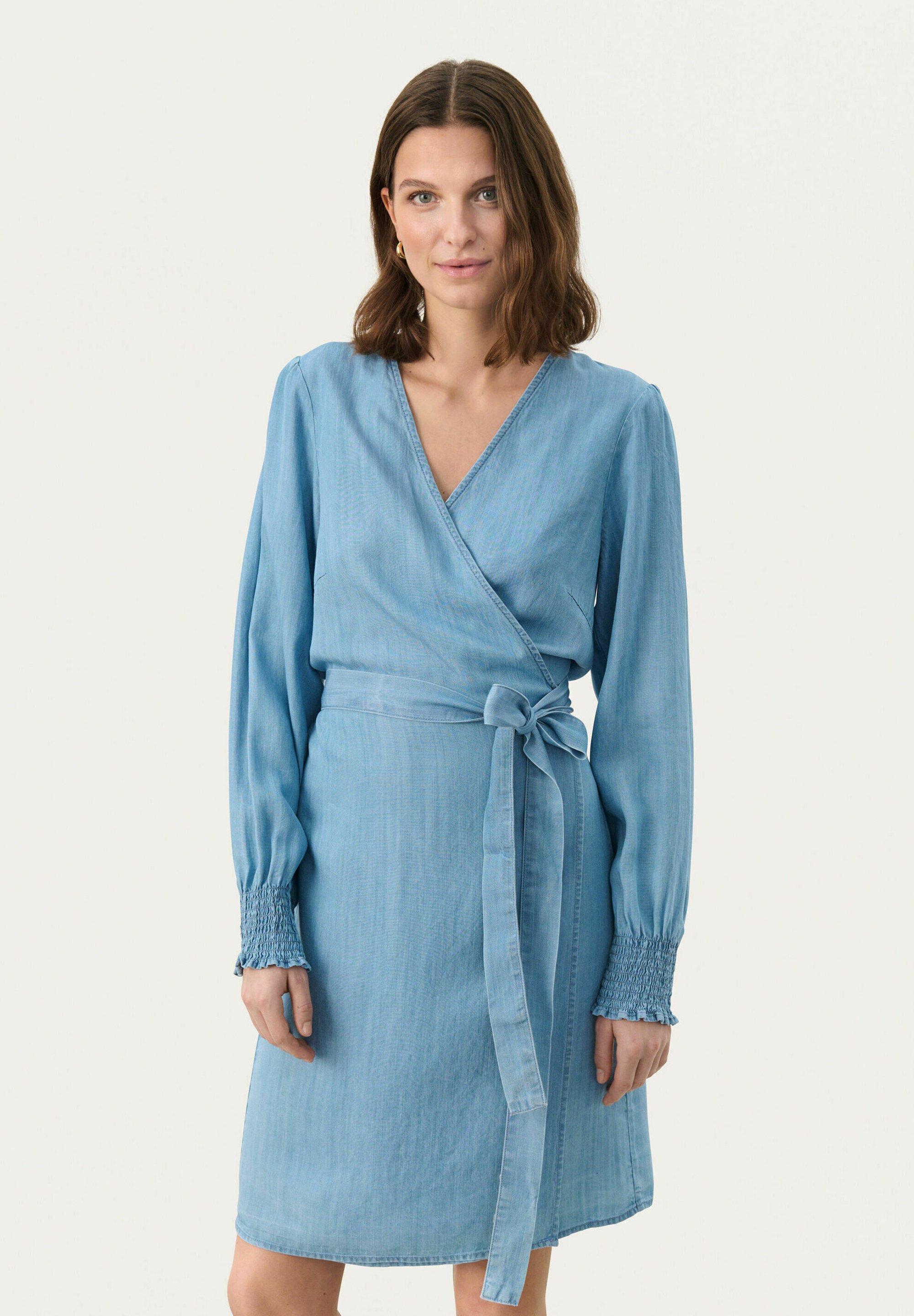 my little cozmo denim dress Pistola - Carmel Mini 6% polyester chouyatou Women's Adjustable Strap satin bodice chiffon dress yellow Color:Dark blue + Black