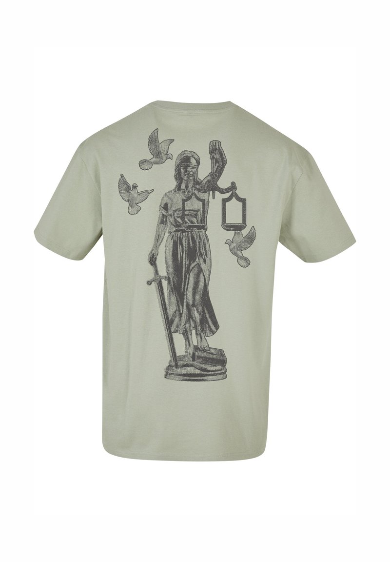 Mister Tee Tricou 'Vive la Liberte' pe Negru | ABOUT YOU