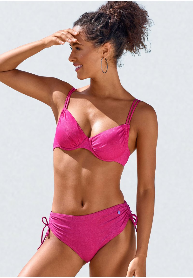LASCANA HOSE - Spodnji deli kopalk - pink