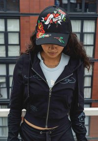 Ed Hardy LOVE ED TWILL FRONT  - Cap - black black