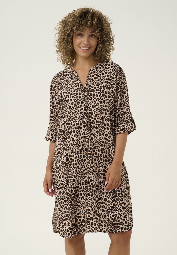 CRTIAH - Blusenkleid - animal neutral