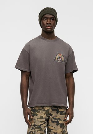 KREST EKCESS TEE - Μπλουζάκι με στάμπα - charcoal
