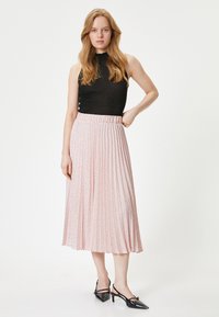 Koton MEDIUM RISE POLKA  - A-lijn rok - pink