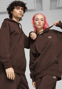 Puma BETTER CLASSICS - Felpa con cappuccio - espresso brown