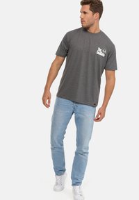 Re:Covered THE GODFATHER B&W SKETCH DARK - Camiseta estampada - dark grey marl