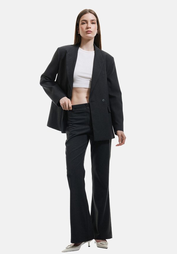 FLARED - Stoffhose - anthracite