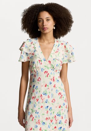 Polo Ralph Lauren FLORAL SILK CREPE DRESS - Denné šaty - vintage daisy