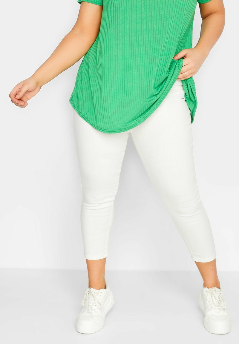 Yours Clothing CROPPED GRACE Jeggings white/weiß Zalando.de