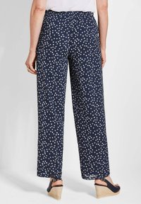 GOLDNER VERA - Broek - navy patterned