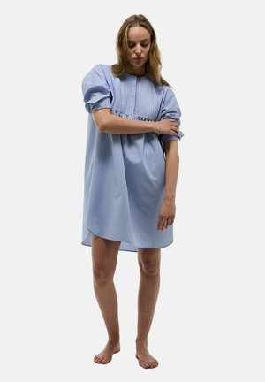 MANCHES LONGUES  À RAYURES FINES - Chemise de nuit / Nuisette - forever blue