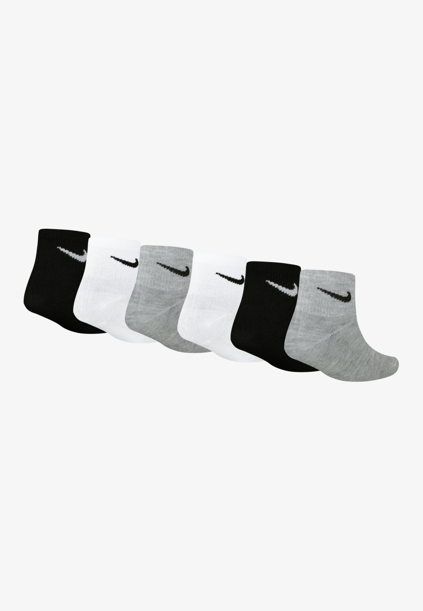 gray and black nike socks