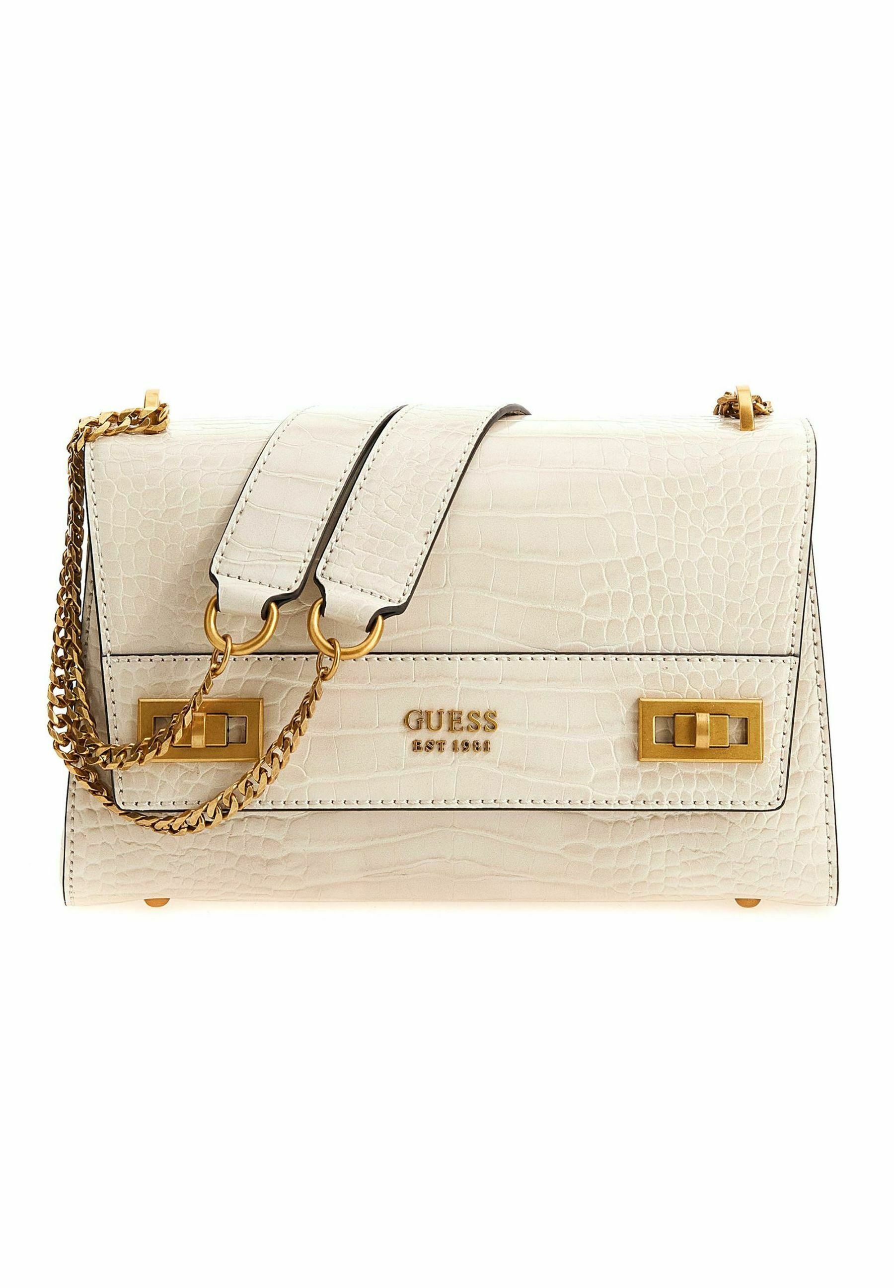 Sac Guess Katey Croco Mini Guess Katey Sac Guess Noir Et Gris Sac