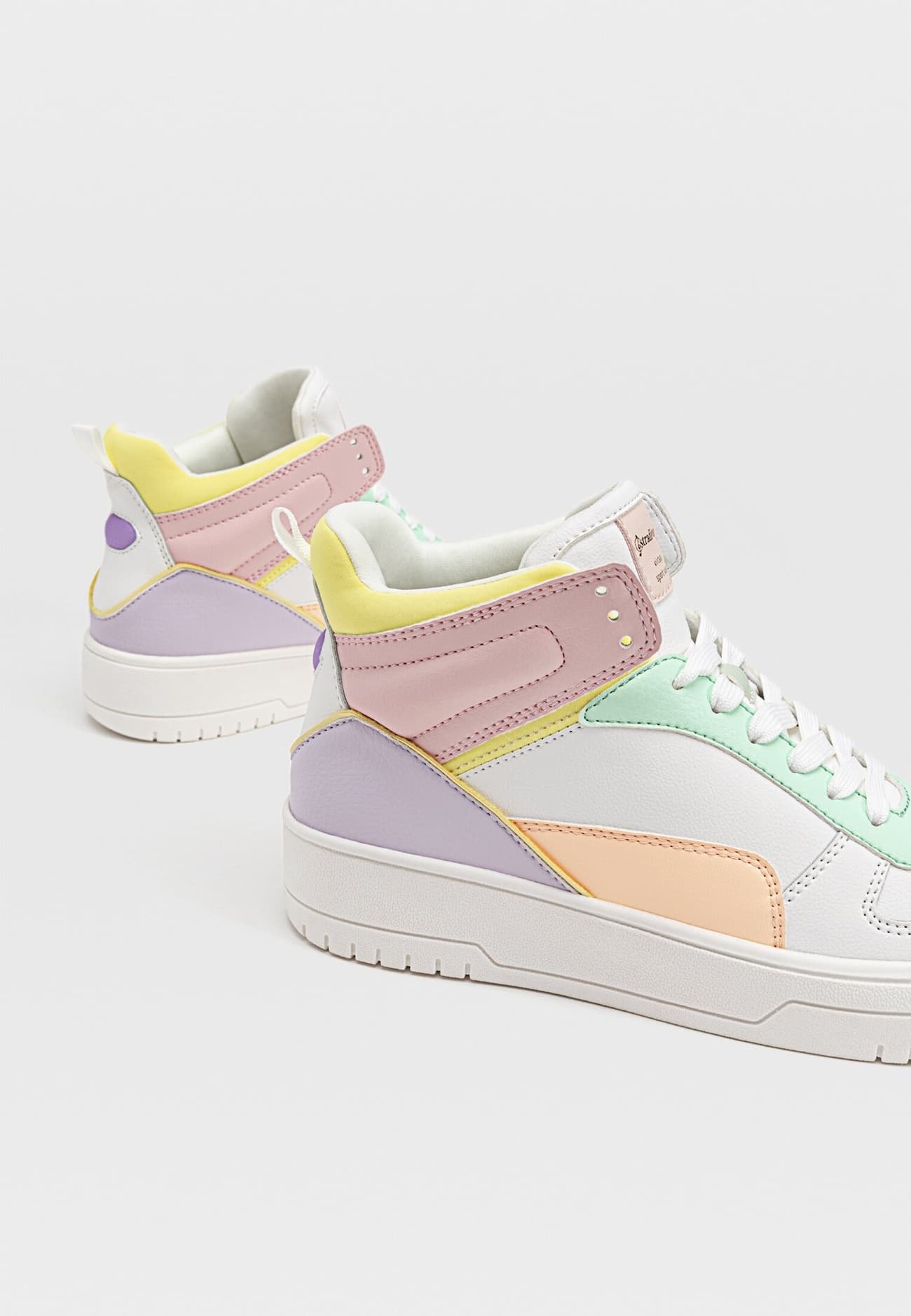 Stradivarius High-top trainers - pink - Zalando.de