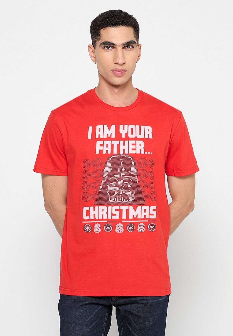 Star Wars T-shirt print rood