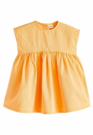 Džinsa auduma kleita - orange