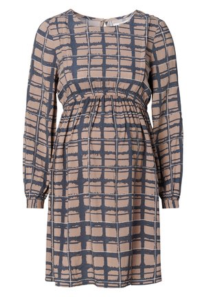 LONG SLEEVE  - Vestido de malha - taupe grey
