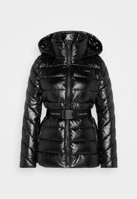 Calvin Klein BELTED PADDED JACKET - Winterjas - black