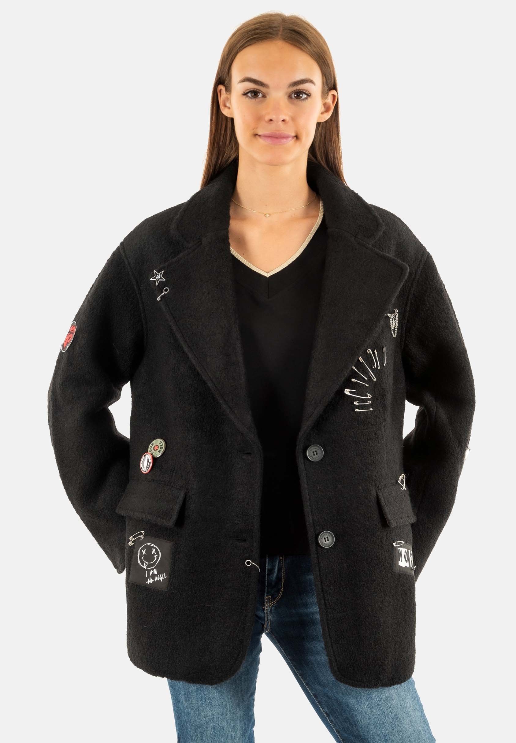 Freeman Porter Manteau classique noir