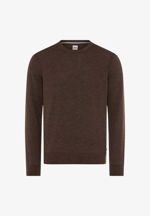 BRAX, STYLE RICK - Strickpullover - chocolate
