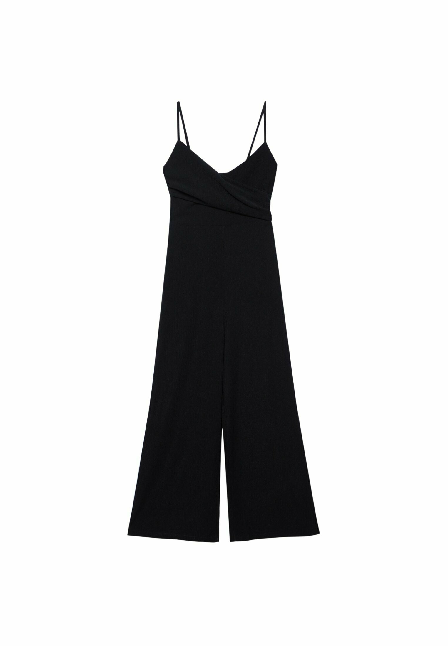 Stradivarius AUSSCHNITT IN WICKELOPTIK - Tuta jumpsuit - black/nero -  Zalando.it